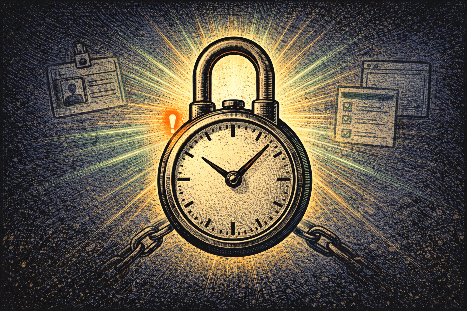 Time locked in warning light (1)